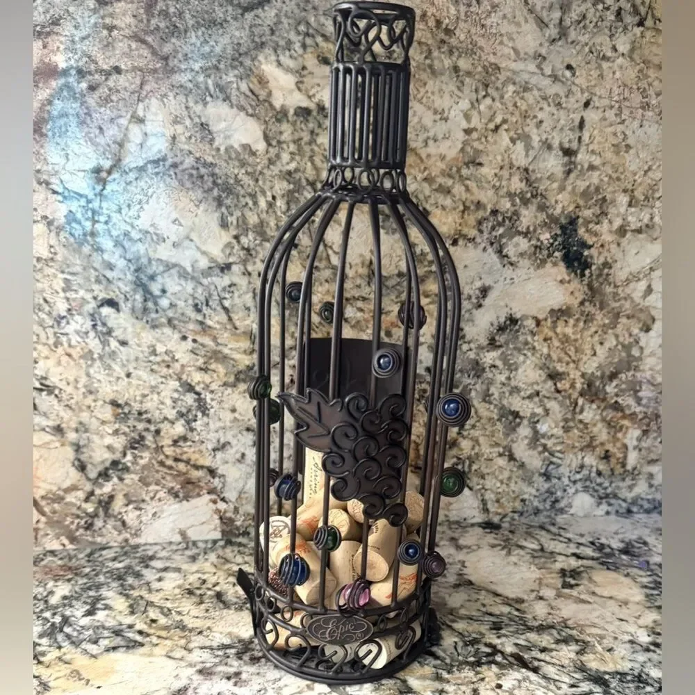 Wine cork cage wine bottle cork holder